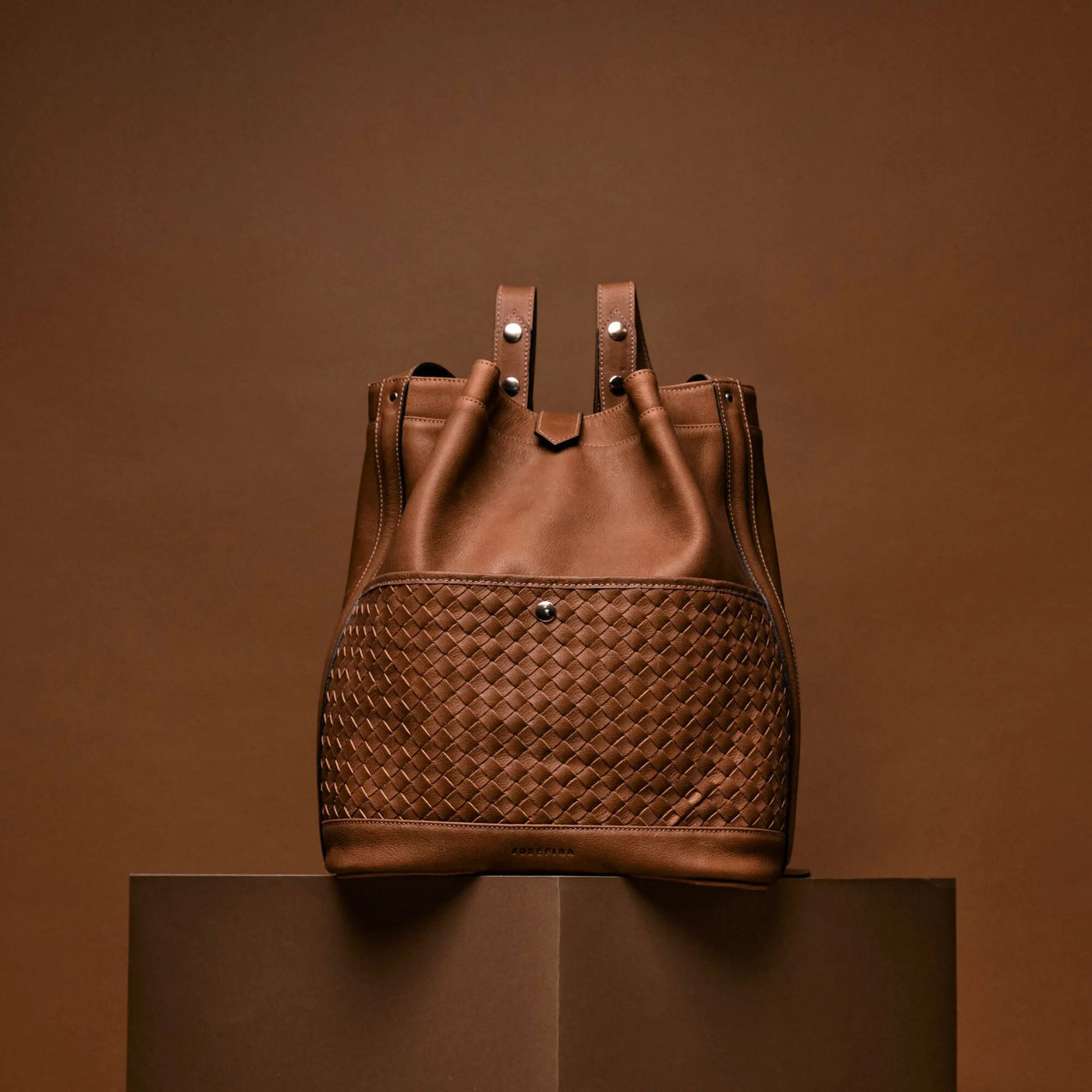 JOSEFINA BACKPACK BROWN Braided