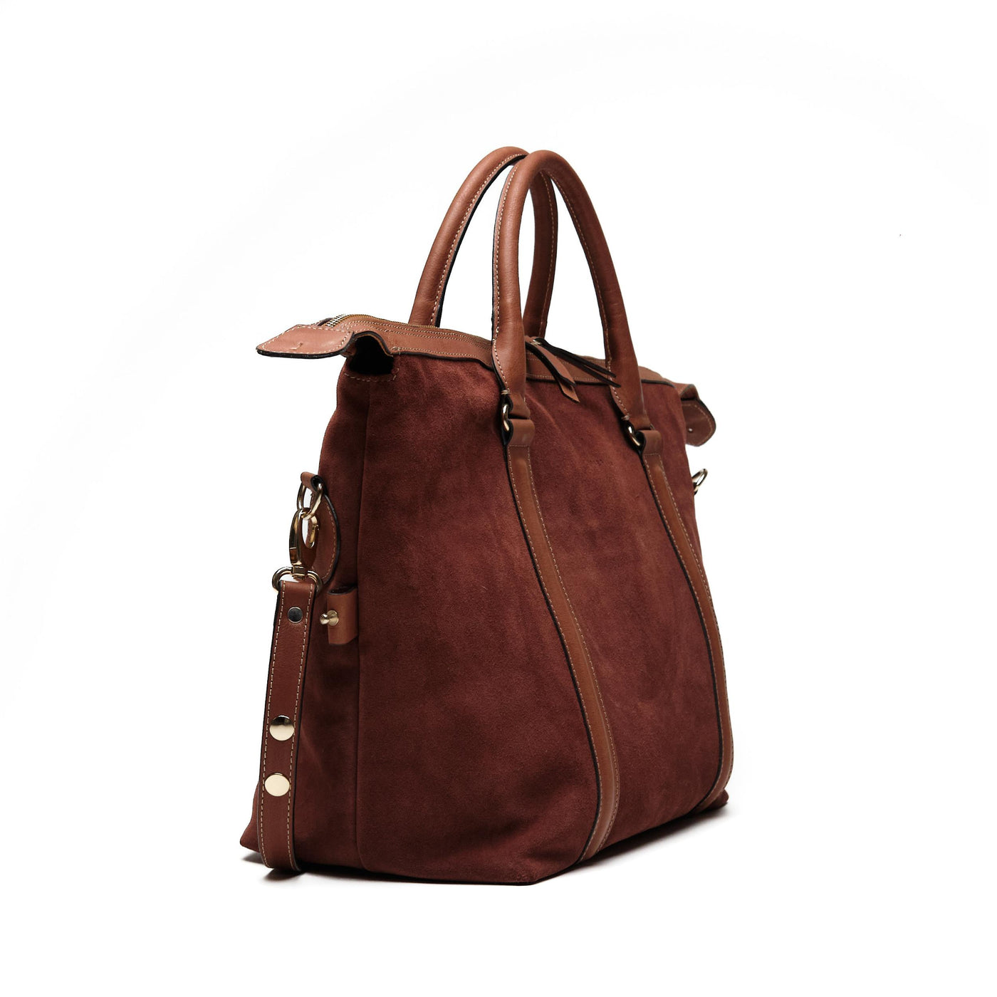 JOSEFINA TOTE LARGE BROWN (Suede)