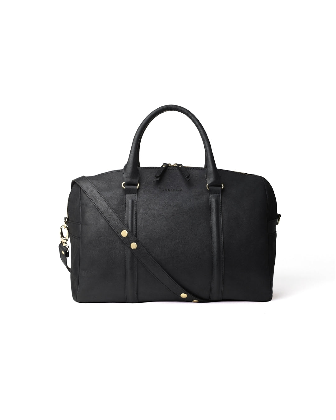 JOSEFINA LARGE BLACK POLKA POUCH
