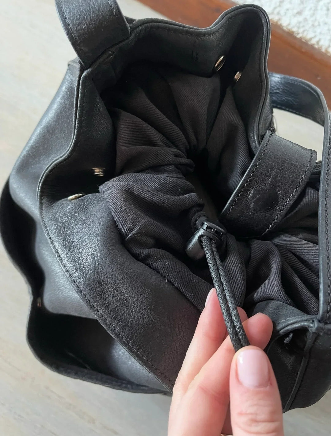 ノベルティハンドバック Josefina Backpack Black - Luxury Leather Diaper Bag | Handcrafted