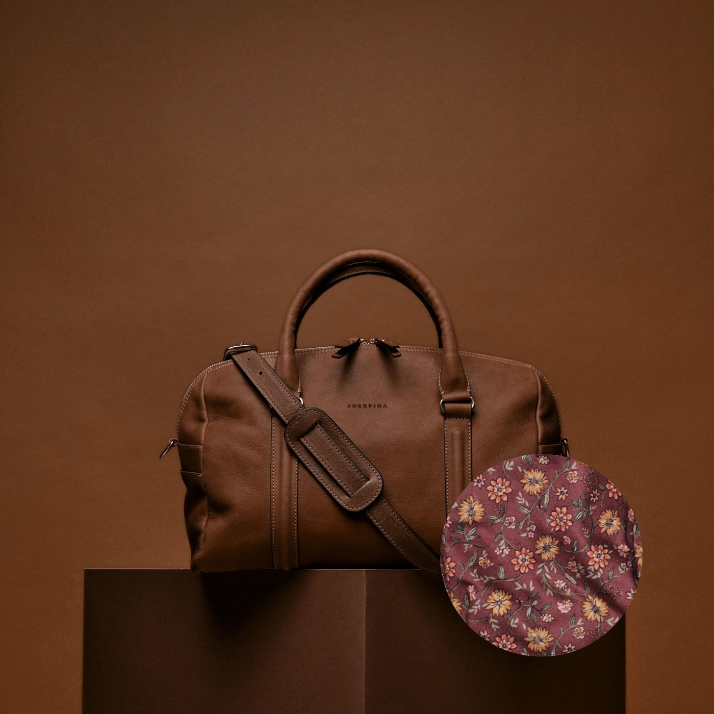 JOSEFINA MEDIUM BROWN - FLEUR D'AUBERGINE