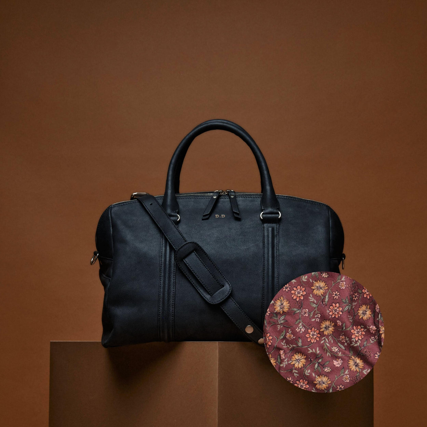 JOSEFINA LARGE BLACK - FLEUR D'AUBERGINE