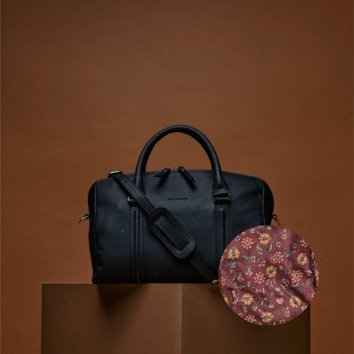 JOSEFINA MEDIUM BLACK - FLEUR D'AUBERGINE