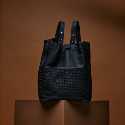 JOSEFINA BACKPACK BLACK Braided