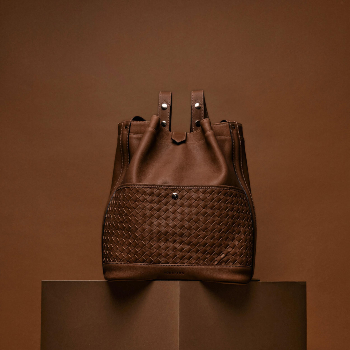 JOSEFINA BACKPACK BROWN Braided