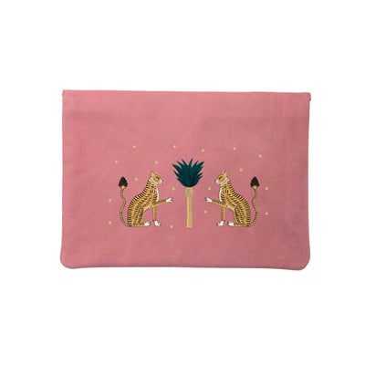 JOSEFINA COMPUTER POUCH OLD PINK FUNTASIA TIGERS